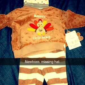 Baby Starters Brown and White Turkey Set